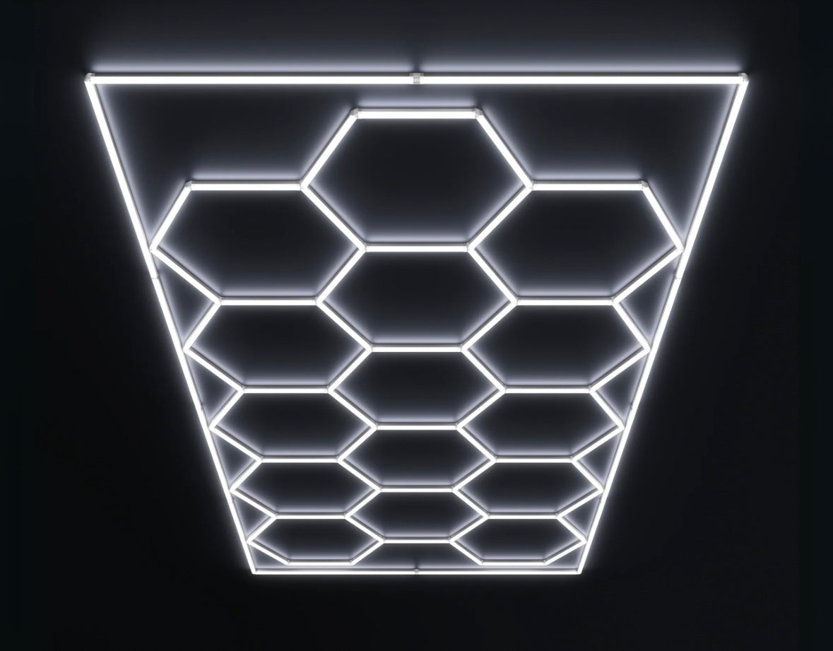 Dimmable Hexagon LED Lighting 16'x8'