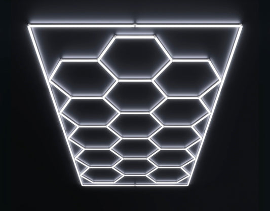 Dimmable Hexagon LED Lighting 16'x8'
